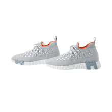 Load image into Gallery viewer, HERMES Flex Sneakers Gray Fabric Size 37H
