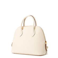 Load image into Gallery viewer, HERMES Bolide 1923 Sangle Woolly Nata/Blue Indigo/Lime Epsom Size 25
