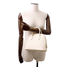 Load image into Gallery viewer, HERMES Bolide 1923 Sangle Woolly Nata/Blue Indigo/Lime Epsom Size 25
