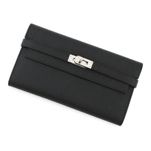 Load image into Gallery viewer, HERMES Kelly wallet long Black Epsom
