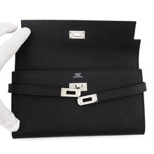 Load image into Gallery viewer, HERMES Kelly wallet long Black Epsom
