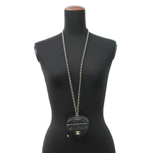 Load image into Gallery viewer, CHANEL Matelasse Heart ChainCoin purse BlackAP2783 Lambskin
