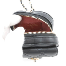 Load image into Gallery viewer, CHANEL Matelasse Heart ChainCoin purse BlackAP2783 Lambskin
