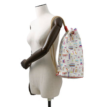 将图像加载到图库查看器中，HERMES Petit Chartier Duffle Bag Multicolor Cotton
