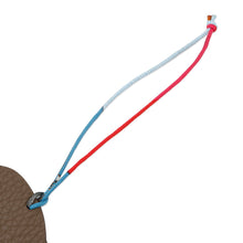 Load image into Gallery viewer, HERMES Petit H Bag Charm Dolphin Motif Etoupe/Rouge Casaque Taurillon Clemence Epsom
