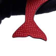 Load image into Gallery viewer, HERMES Petit H Bag Charm Dolphin Motif Etoupe/Rouge Casaque Taurillon Clemence Epsom
