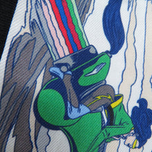 Load image into Gallery viewer, HERMES Twilly WOW Gris/Rose/Vert Silk100%
