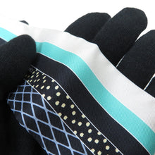 将图像加载到图库查看器中，HERMES Twilly GRAND THEATRE NOUVEAU Black/Blue/Vert063761S Silk100%
