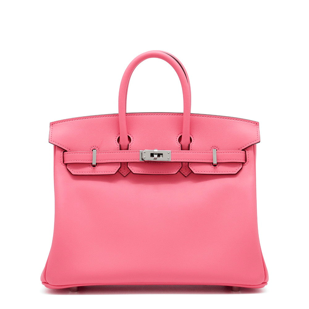 HERMES Birkin Rose Azalee Swift Leather Size 25