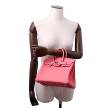 将图像加载到图库查看器中，HERMES Birkin Rose Azalee Swift Leather Size 25
