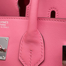 将图像加载到图库查看器中，HERMES Birkin Rose Azalee Swift Leather Size 25
