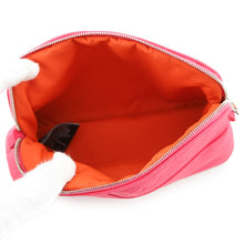 将图像加载到图库查看器中，HERMES BolidePouch Hibiscus Cotton Leather Size Mini
