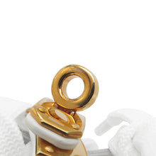 将图像加载到图库查看器中，HERMES Daydream High-Top Sneakers White Leather Size 36 1/2
