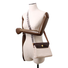 Load image into Gallery viewer, HERMES Herbag zip Ecru/Ebene Toile Military Vache Hunter Leather Size Mini
