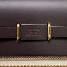 Load image into Gallery viewer, HERMES Herbag zip Ecru/Ebene Toile Military Vache Hunter Leather Size Mini
