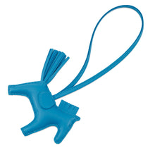 Load image into Gallery viewer, HERMES Rodeo Blue Zanzibar Lambskin Size PM
