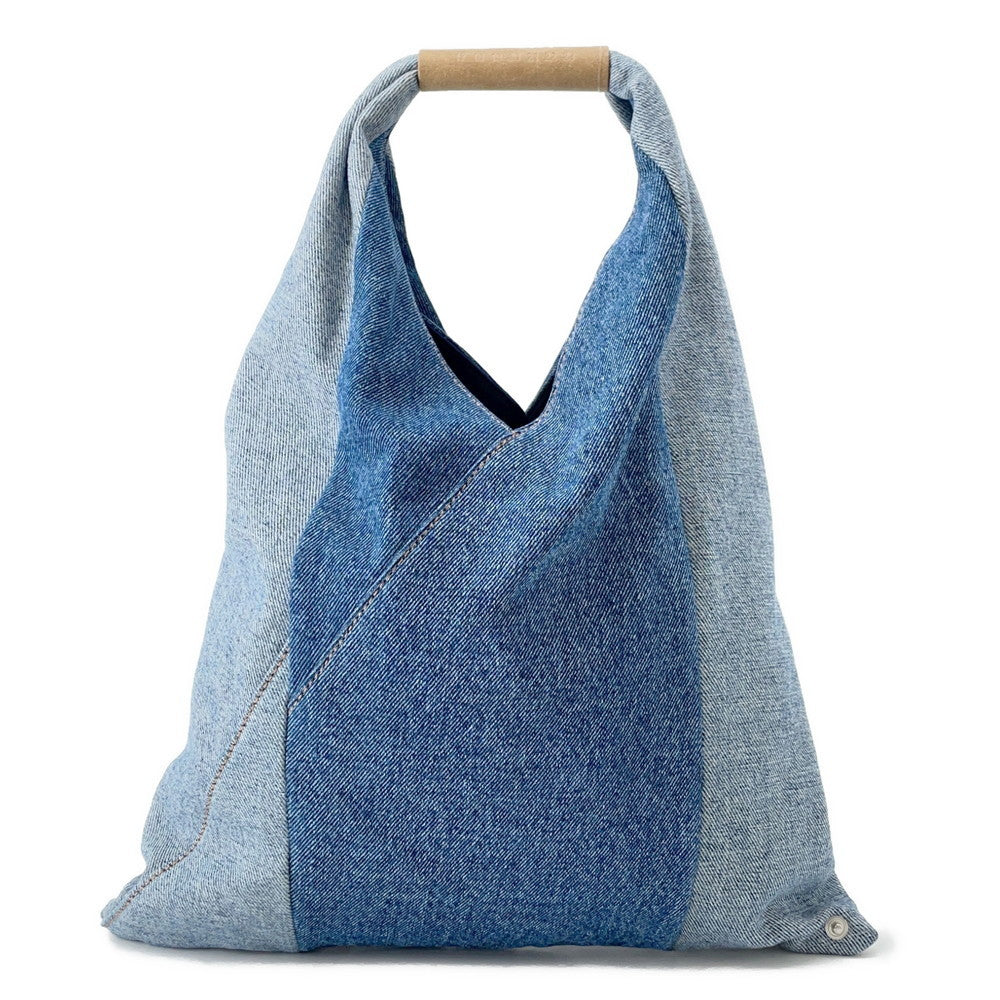 MM6 Maison Margiela Japanese Denim Tote Bag BlueS54WD0043 Denim Size Small