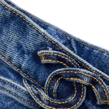 将图像加载到图库查看器中，CHANEL CC Logo denim pants Size 36 BlueP76791 V69116 Cotton100%
