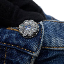 将图像加载到图库查看器中，CHANEL CC Logo denim pants Size 36 BlueP76791 V69116 Cotton100%
