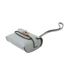 将图像加载到图库查看器中，HERMES ★Kelly Festival Bag Charm Blue Gacier Swift Leather
