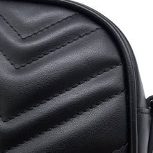 将图像加载到图库查看器中，GUCCI GG Marmont Small Camera Bag Black447632 Leather Size Small
