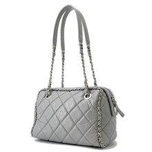 Load image into Gallery viewer, CHANEL Luxury Line ChainShoulder Bag Light Gray Calf Leather
