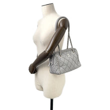Load image into Gallery viewer, CHANEL Luxury Line ChainShoulder Bag Light Gray Calf Leather
