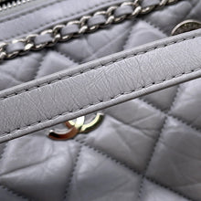 Load image into Gallery viewer, CHANEL Luxury Line ChainShoulder Bag Light Gray Calf Leather
