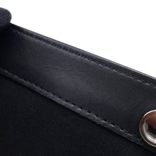 将图像加载到图库查看器中，BALENCIAGA NavyPochette Shoulder Bag Beige/Black339937 Canvas Leather
