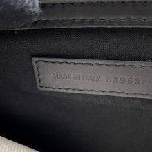 将图像加载到图库查看器中，BALENCIAGA NavyPochette Shoulder Bag Beige/Black339937 Canvas Leather
