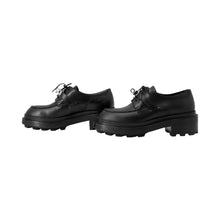 Load image into Gallery viewer, HERMES Derby First Loafers Black Leather Size 35H
