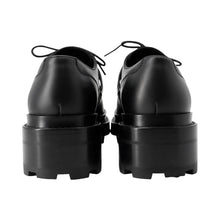 Load image into Gallery viewer, HERMES Derby First Loafers Black Leather Size 35H
