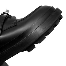 Load image into Gallery viewer, HERMES Derby First Loafers Black Leather Size 35H
