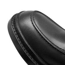 Load image into Gallery viewer, HERMES Derby First Loafers Black Leather Size 35H
