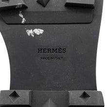 Load image into Gallery viewer, HERMES Derby First Loafers Black Leather Size 35H
