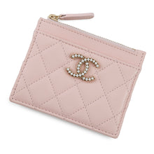 Load image into Gallery viewer, CHANEL Matelasse fragment case PinkAP4556 Caviar Leather/Rhinestone
