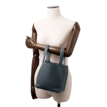 将图像加载到图库查看器中，HERMES Picotin Lock Eclat Vert Mangrove/Guripantan Taurillon Clemence Swift Leather Size PM
