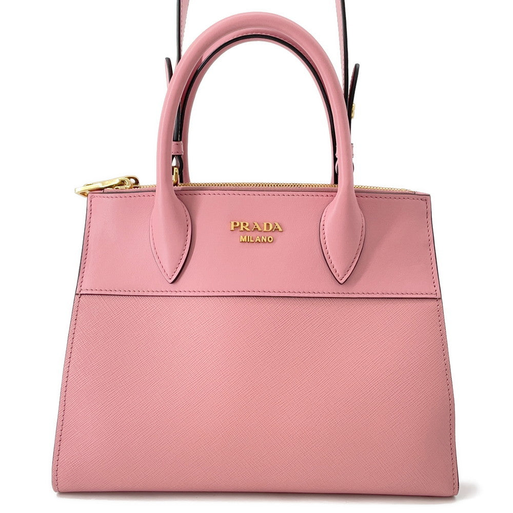 PRADA Paradigm 2WAY Handbag Pink1BA103 Leather