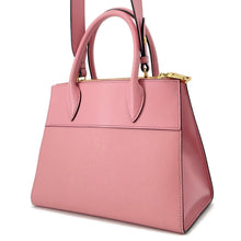 将图像加载到图库查看器中，PRADA Paradigm 2WAY Handbag Pink1BA103 Leather
