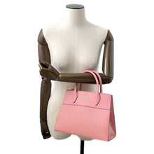 将图像加载到图库查看器中，PRADA Paradigm 2WAY Handbag Pink1BA103 Leather
