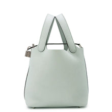 将图像加载到图库查看器中，HERMES Picotin Lock Blue Pale Taurillon Clemence Size PM
