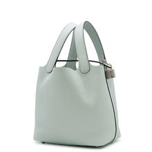 将图像加载到图库查看器中，HERMES Picotin Lock Blue Pale Taurillon Clemence Size PM
