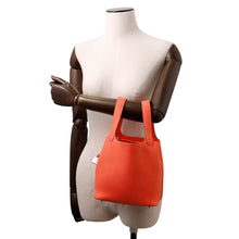 将图像加载到图库查看器中，HERMES Picotin Lock Rose texas Taurillon Clemence Size PM
