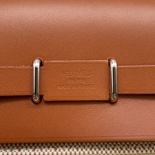 将图像加载到图库查看器中，HERMES Herbag zip Fauve Toile H Vache Hunter Leather Size Mini
