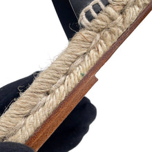 将图像加载到图库查看器中，HERMES Antigua Sandals Black Leather Size 39
