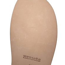 Load image into Gallery viewer, HERMES Antigua Sandals Black Leather Size 39
