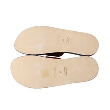 Load image into Gallery viewer, HERMES Izmir Sandals Gold Leather Size 43
