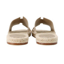 Load image into Gallery viewer, HERMES Antigua Sandals Beige・Sable Chevre Leather・Velour Size 42
