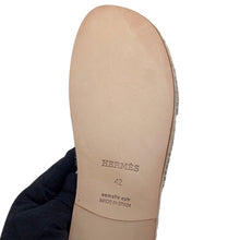 Load image into Gallery viewer, HERMES Antigua Sandals Beige・Sable Chevre Leather・Velour Size 42

