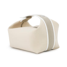 将图像加载到图库查看器中，HERMES Brid a Black Beige Canvas Size PM
